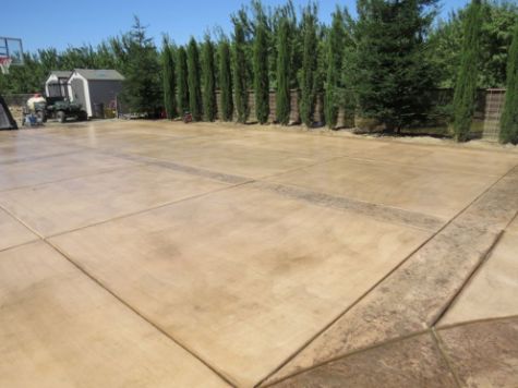 this image shows the concrete driveway in encinitas, ca