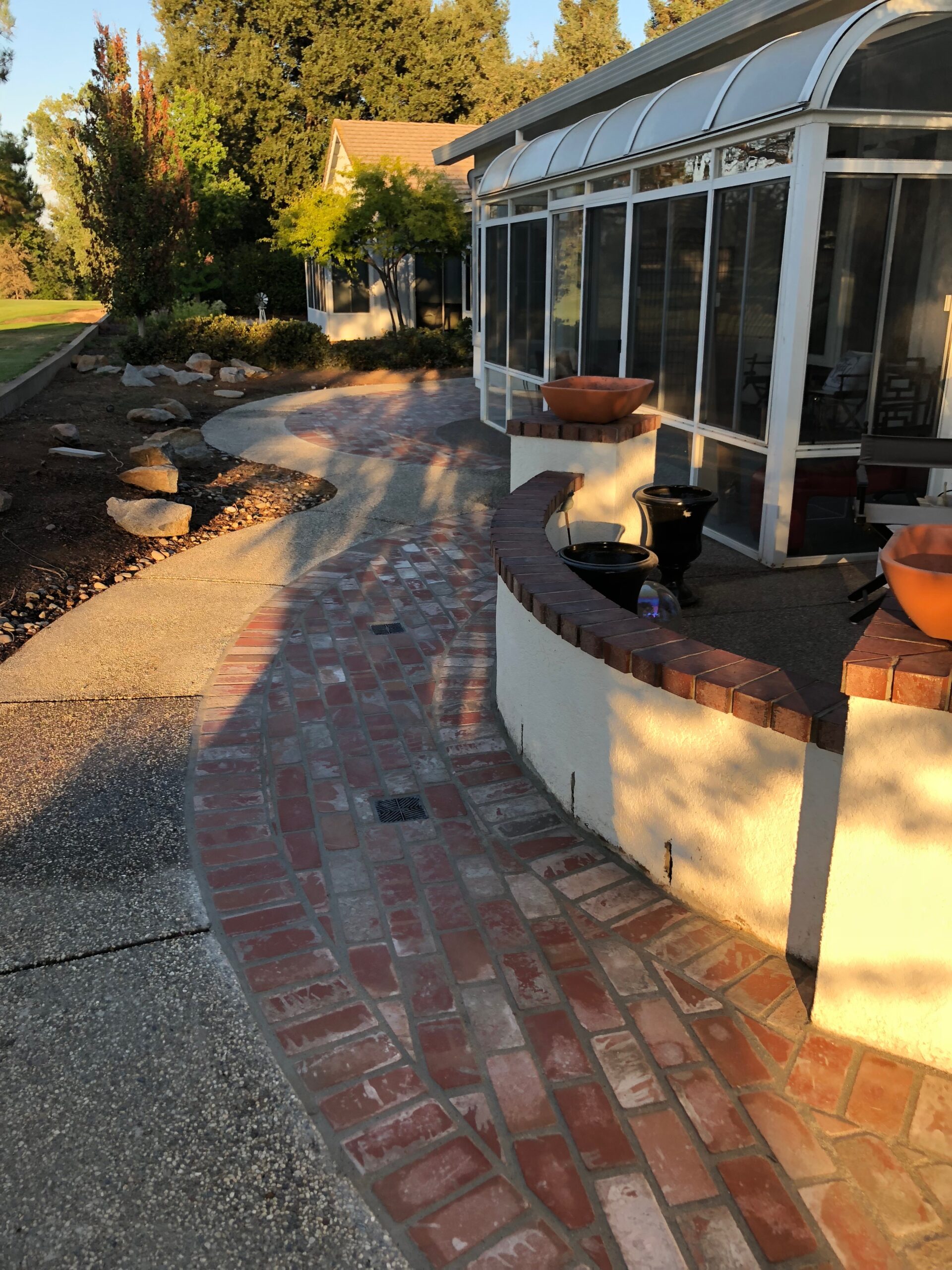 An image of finished concrete work in Encinitas.