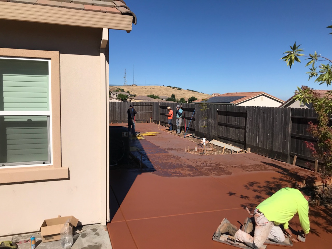 An image of finished concrete work in Encinitas.