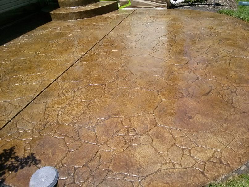 this is an image of stamped concrete in Encinitas