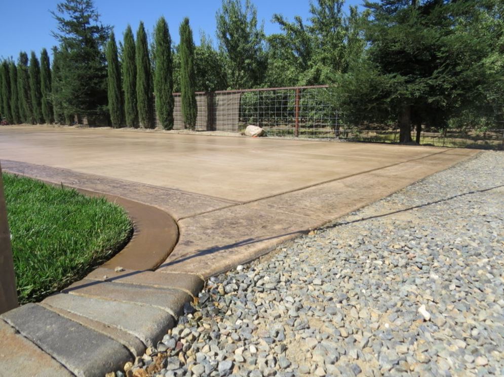 this is an image of stamped driveway in Encinitas