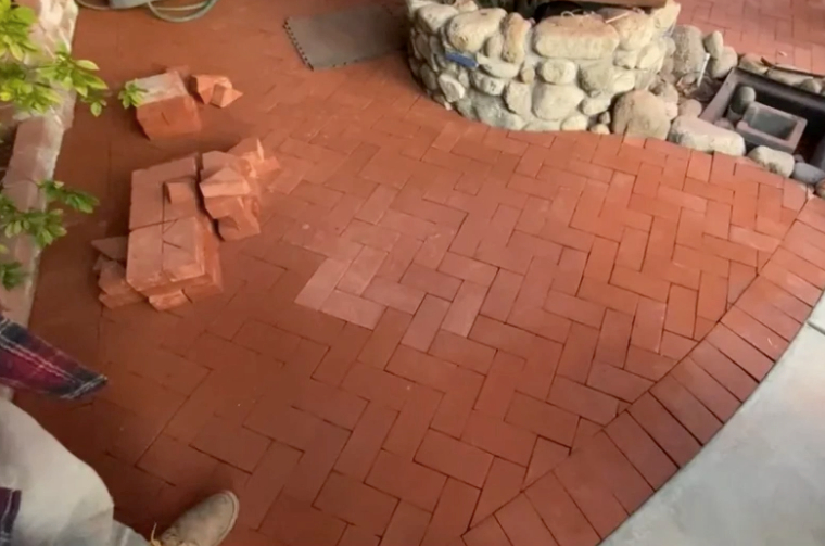 this image shows brick masonry in Encinitas, California